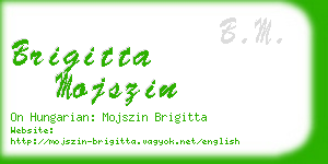 brigitta mojszin business card